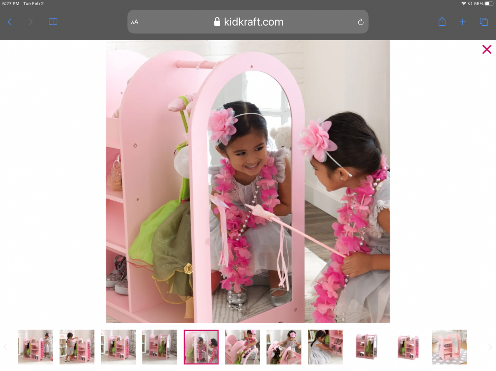 Kidkraft Fashion Pretend Station - Pink Open Box Item
