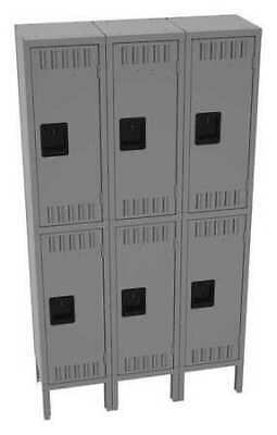 Tennsco Dts-121230-3Mg Wardrobe Locker, 36 In W, 12 In D, 66 In H, (2) Tier,