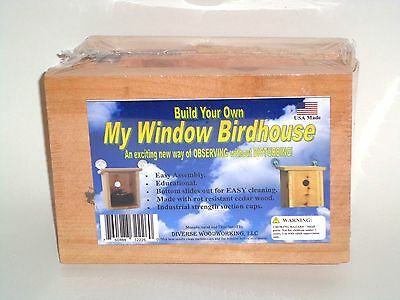 Build Your Own My Window Birdhouse Kit!! Window Mount Nesting View Educational