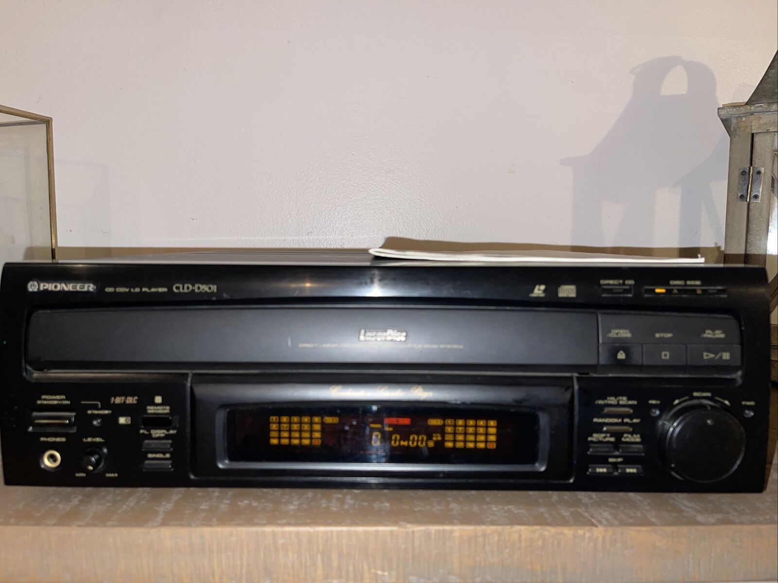 Pioneer Laser Disc Player Cld-d501 Cd Cdv Ld W/ Remote & Instructions. Mint