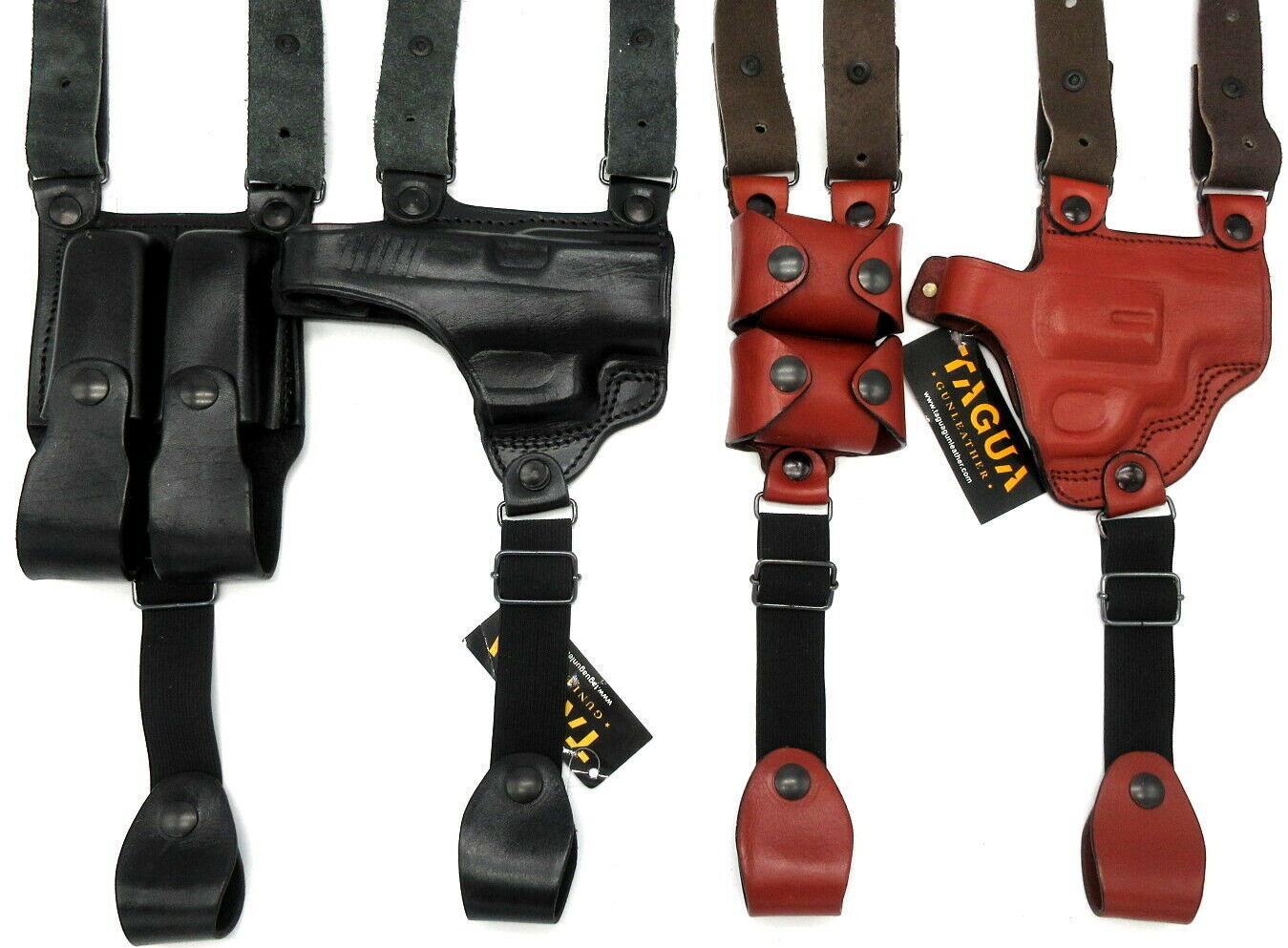 Tagua Right Hand Black Brown Leather Shoulder Holster $149 Choose Gun & Color