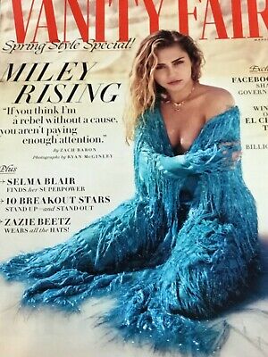 Vanity Fair Magazine. March 2019.  Miley Cyrus