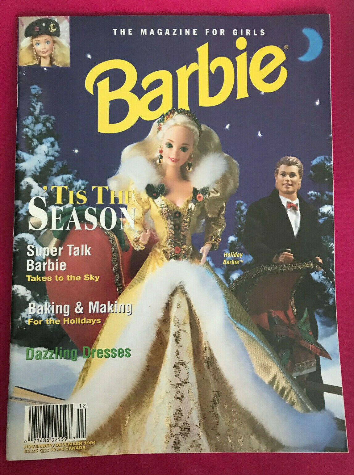 Barbie Magazine For Girls, Nov/dec 1994 "tis The Season