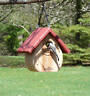 Kettle Moraine Tear Drop Nestbox Wren & Chickadee Bird House red roof #9100RED