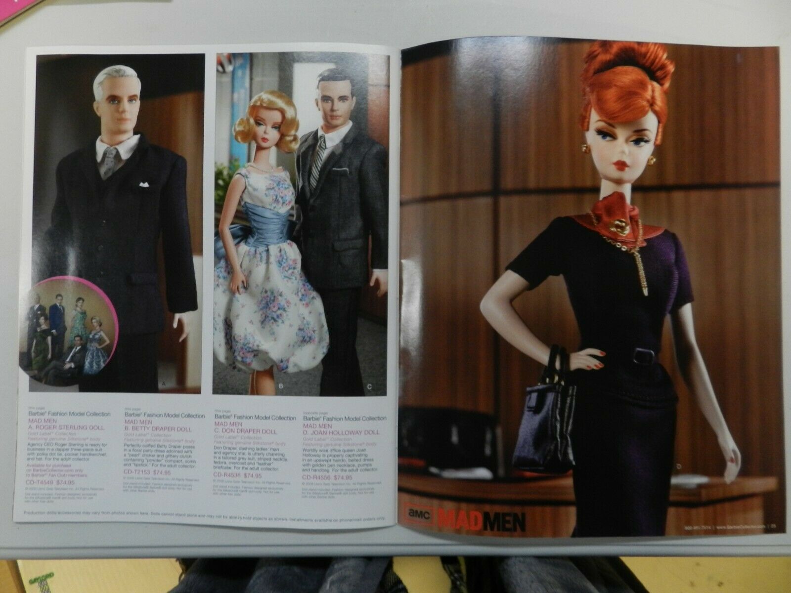 Barbie Collector Catalog  Magazine  Spring preview 2011 Circus Mad Men