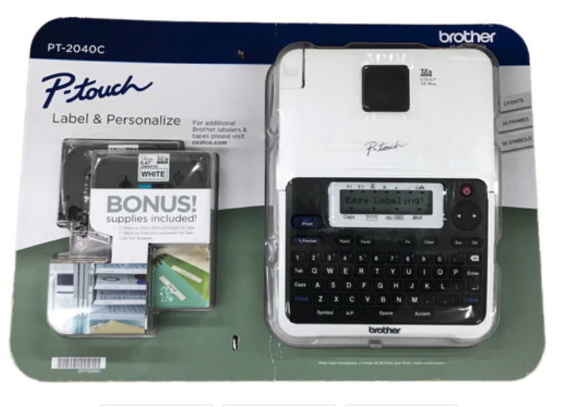 Brother P-touch 2040c Label Maker With Two Bonus Laminated Tze Tapes New