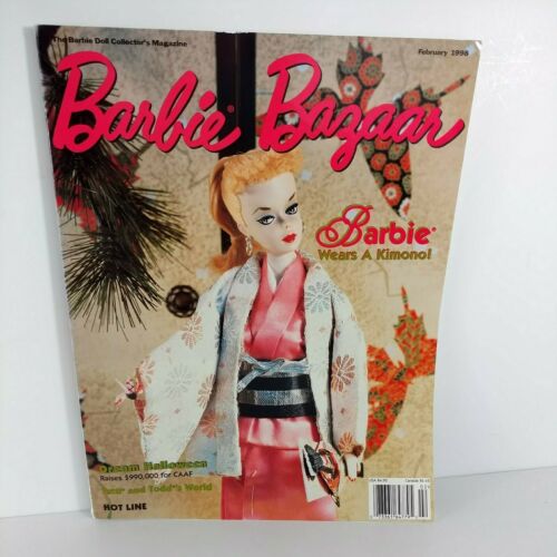 Barbie Bazaar Magazine - February 1998 Issue-barbie Wears A Kimono