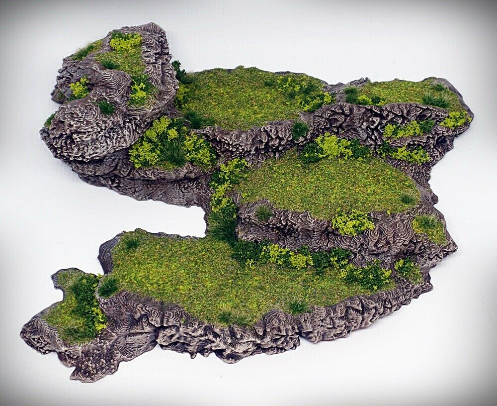 Stepped Spiral Outcropping - Tabletop Wargaming, D&D 3D printed hill terrain