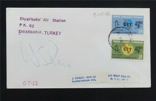 Nystamps Us Nasa Space Flight Gt-11 Autographed Cover Stamp Used   G27x1686