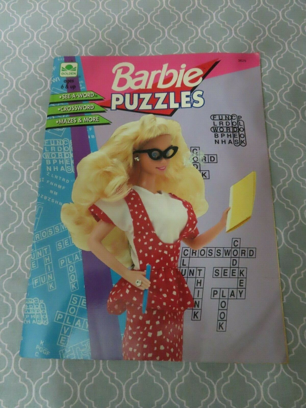 Vintage Barbie Coloring Book Puzzles 1991 Used