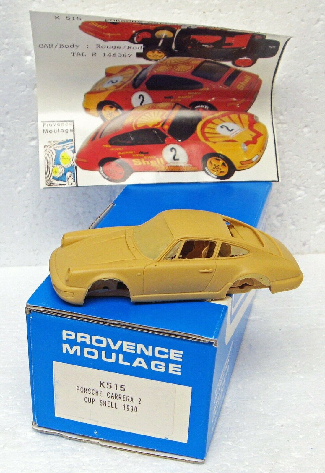 1990 Porsche Carrera 2 Cup Shell 1/43 Provence Moulage K515 France Mb