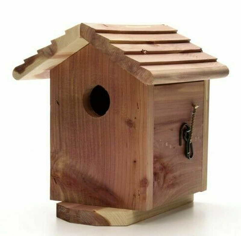 Pennington Red Cedar Bird House Wild Birds Small Cavity Outdoor Nesting Box Wood