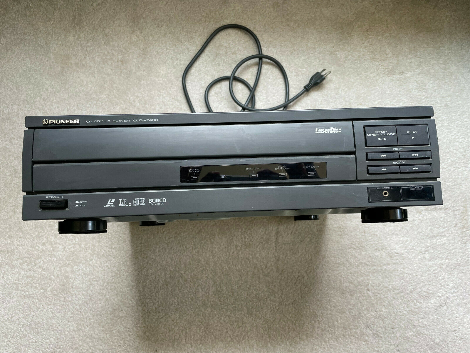 Pioneer Cld-v2400 Laser Disc Player As-is Please Read