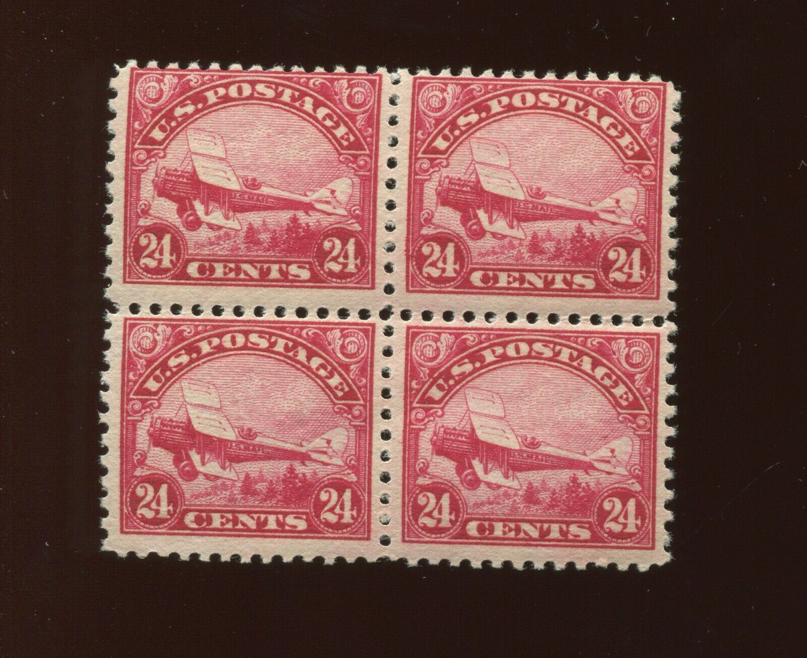 Scott C6 Air Mail Mint Block of 4 Stamps  (Stock C6  A1)