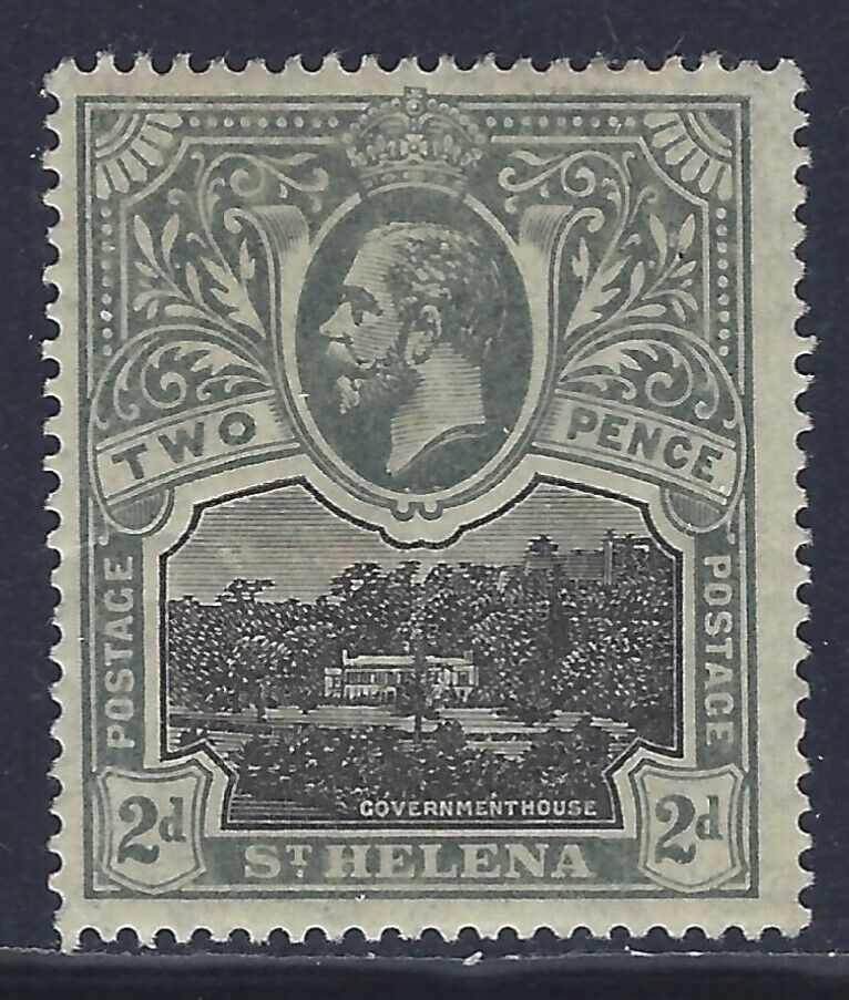 St Helena, Scott #64, 2p King George V, Mh