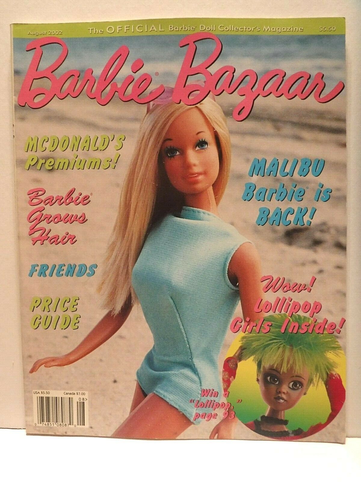 Barbie Bazaar Magazine - July / August  2002 - Excellent Condition
