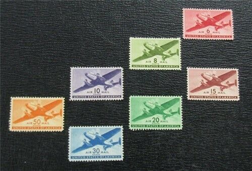 nystamps US Air Mail Stamp # C25-C31 Mint OG NH $20   G13x510