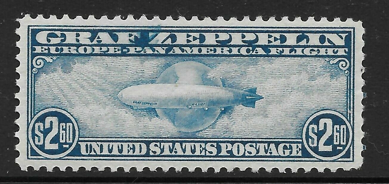 U.S. Scott #C15  $2.60 Graf Zeppelin Airmail Stamp Mint XF REGUMMED