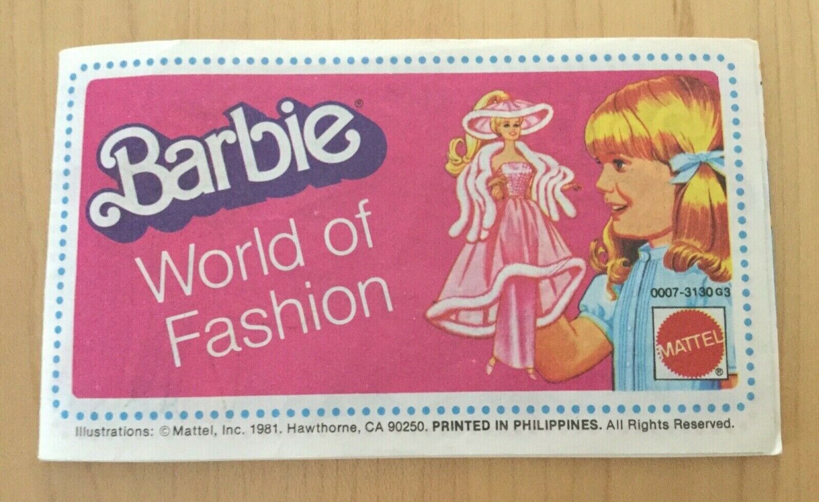 Barbie Pink And Pretty World Of Fashion Catalog Insert Booklet Mattel 1981
