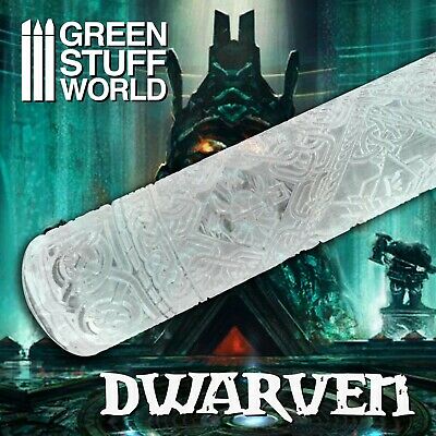 Rolling Pin - DWARVEN Texture - Create your own Infinity, Warhammer bases 40k