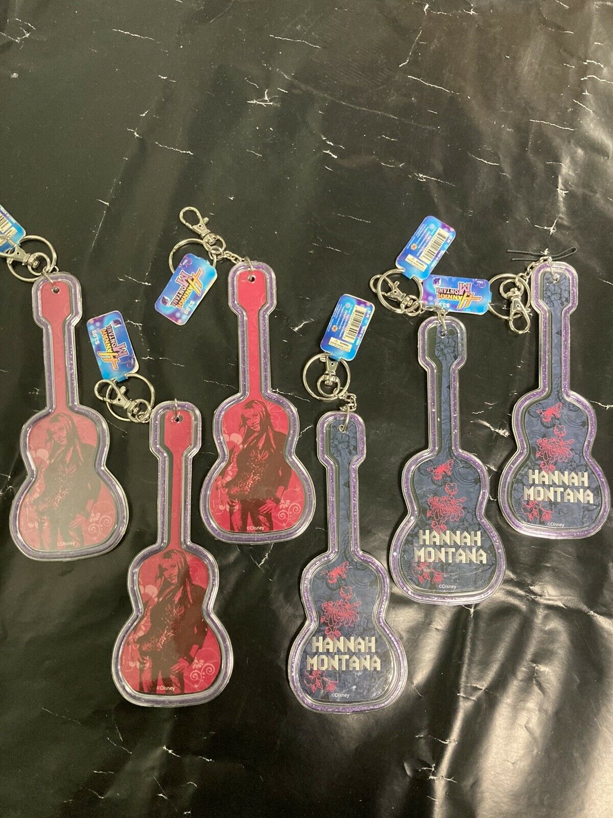Hanna Montana Guitar Keychains