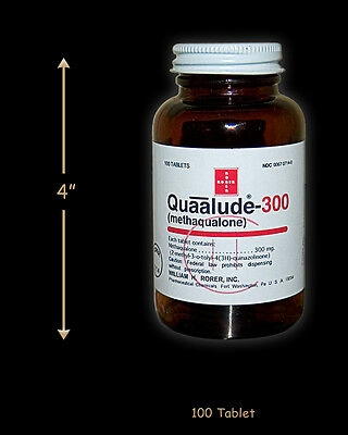 Reproduction Quaalude Bottle, Quaaludes Qualude