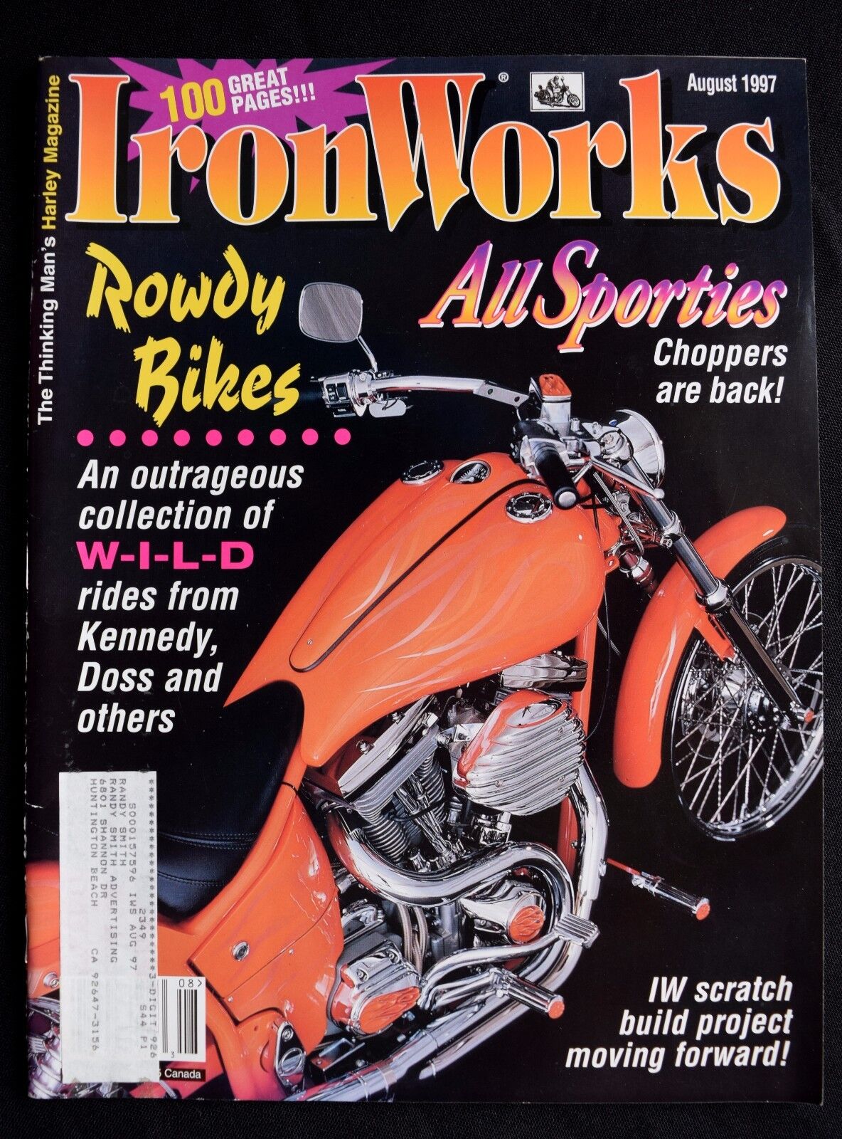 Ironworks Magazine - August 1997 - Rowdy Bikes