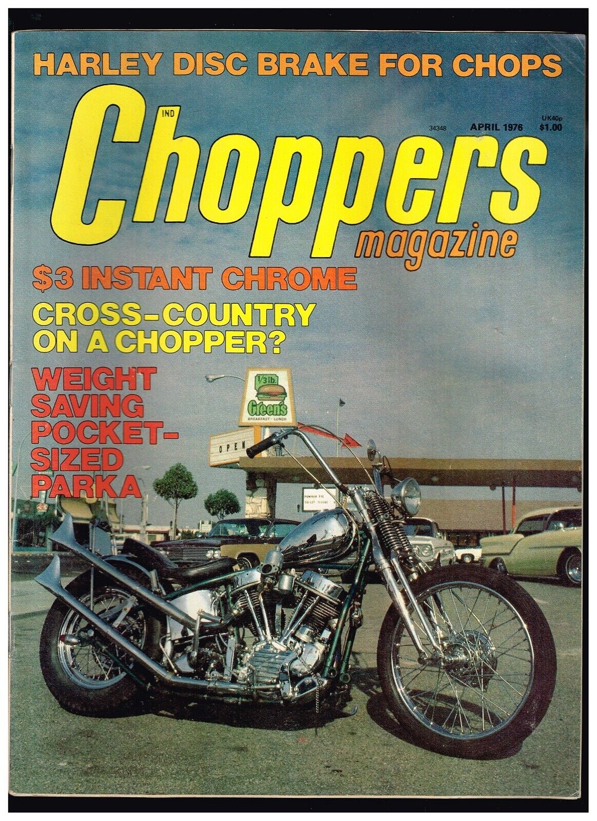 Choppers Magazine April 1976 Hells Angel's 70s Custom Big Bike Street Chopper