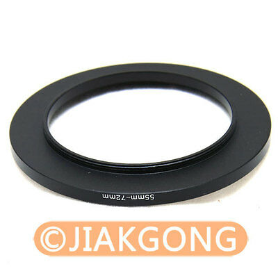 55mm-72mm 55-72 mm Step Up Filter Ring Stepping Adapter